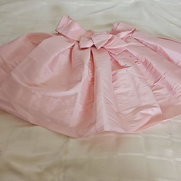 HOST PICK YaYa & Co. Pleated Mini Skirt With Front Tie Bow Medium Pink - Picture 9 of 16